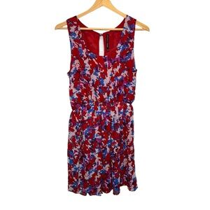 W118 by Walter Baker Red & Blue Scoop Neck Mini Dress Size Small